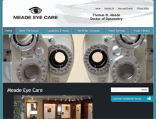 Tablet Screenshot of meadeeyecare.com